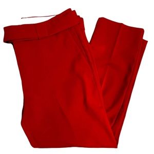 ANN TAYLOR, beautiful scarlet red ankle length pants, soft material that lasts.